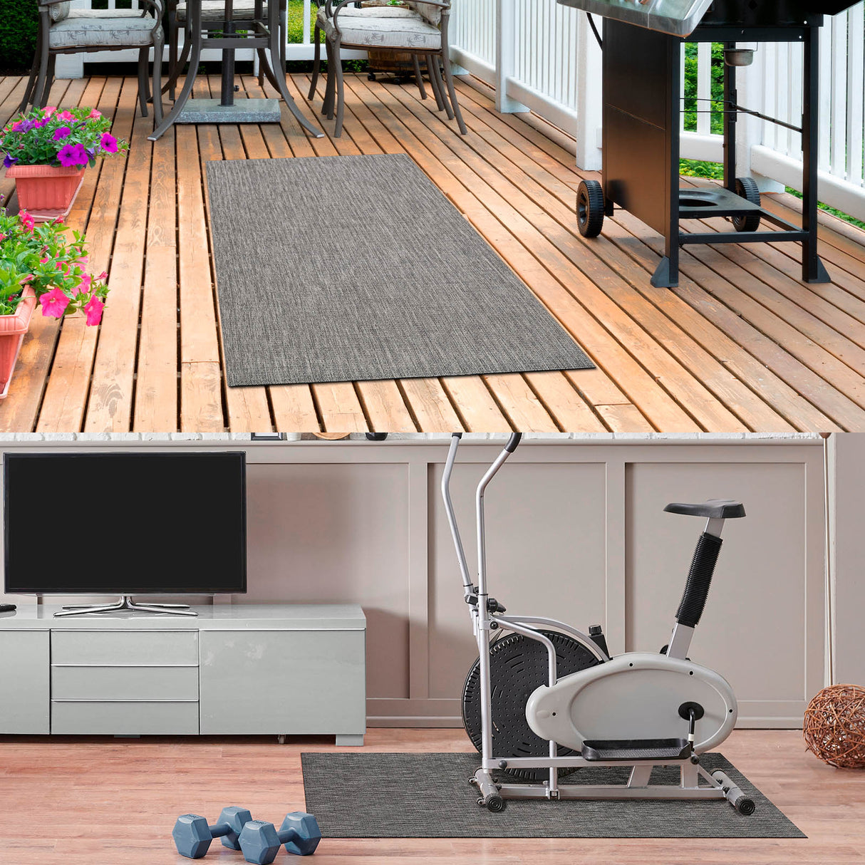 Outdoor Teppich AERO | Grau-Beige