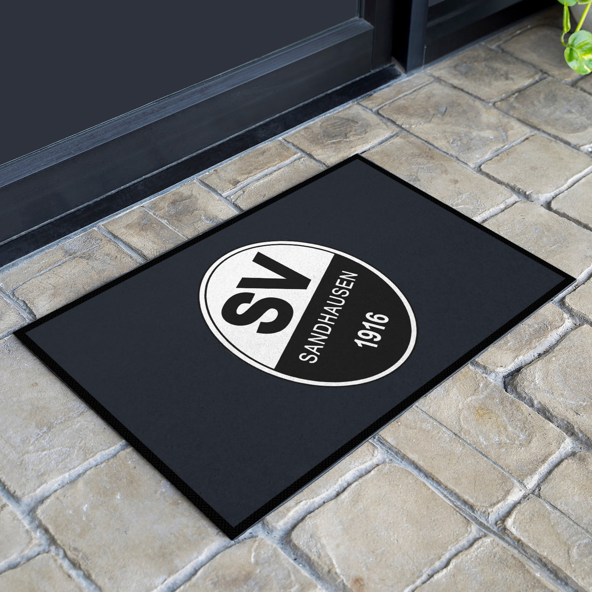 SVS FANMATTE - mit offiziellem Sandhausen Logo | Anthrazit/Weiß