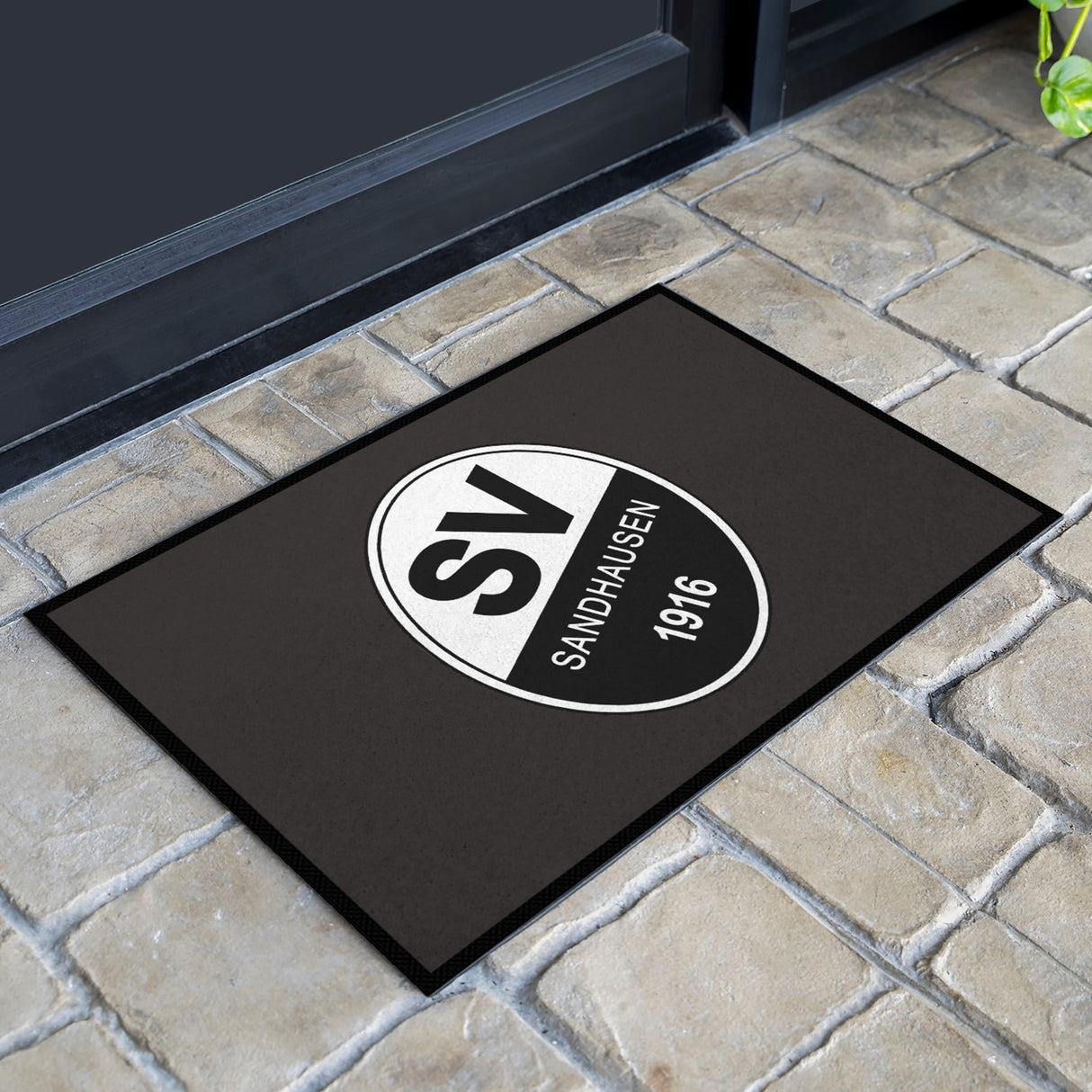 SVS FANMATTE - mit offiziellem Sandhausen Logo | Schiefer/Weiß