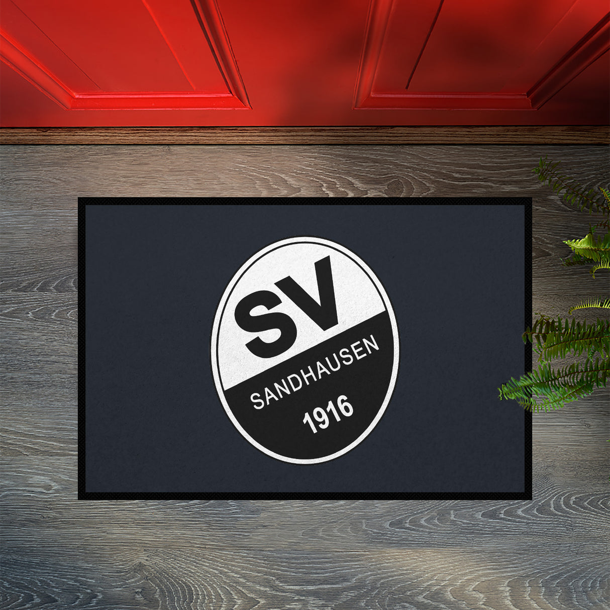 SVS FANMATTE - mit offiziellem Sandhausen Logo | Anthrazit/Weiß