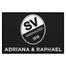 Fußmatte SVS-FANMATTE - Design "Logo mit Name" - personalisierbar | Schwarz/Weiß
