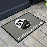 Fußmatte SVS-FANMATTE - Design "Logo mit Name" - personalisierbar | Nebel/Weiß