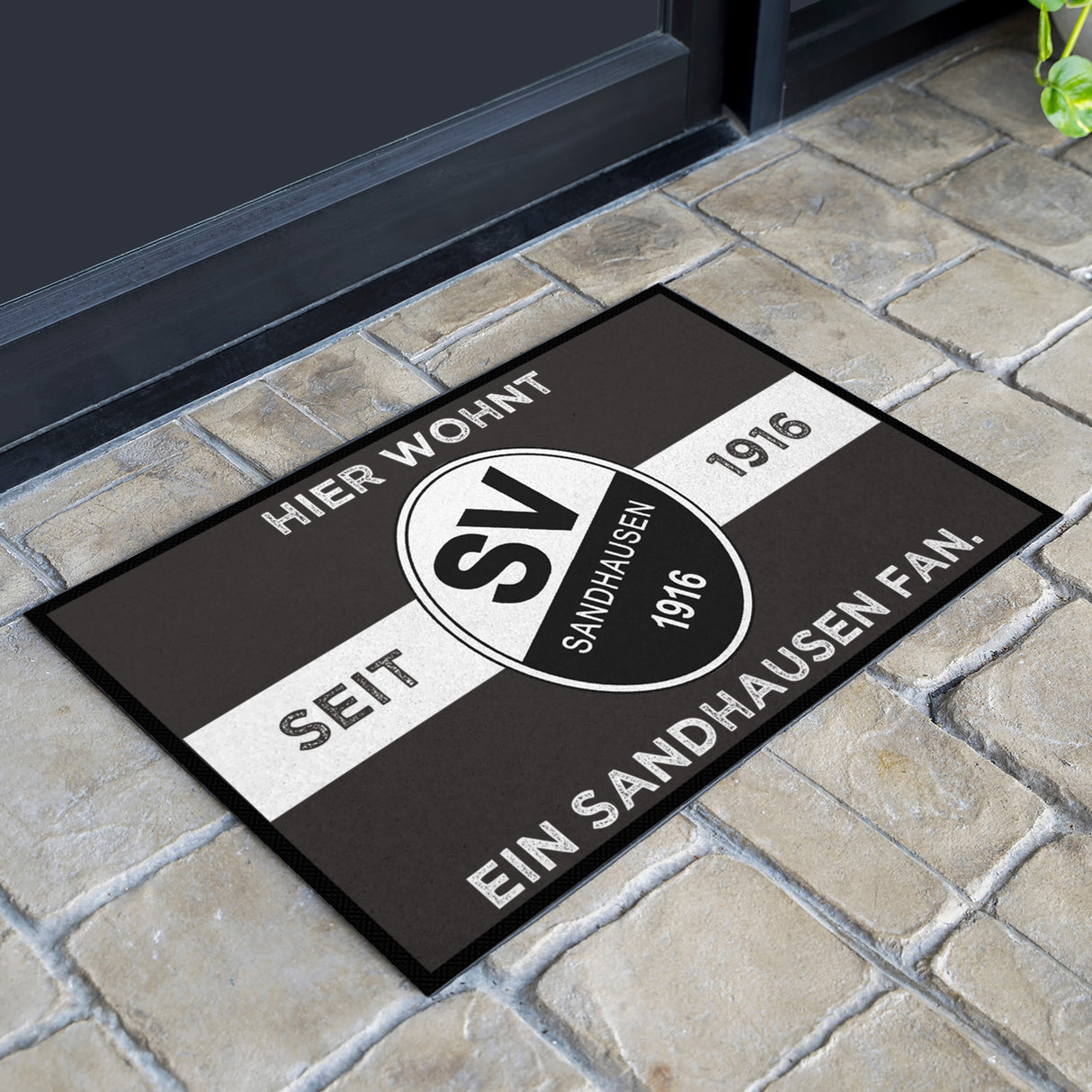 SVS FANMATTE - Hier wohnt ein Sandhausen Fan | Schiefer/Weiß