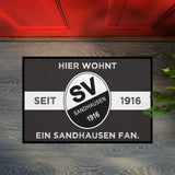 SVS FANMATTE - Hier wohnt ein Sandhausen Fan | Schiefer/Weiß