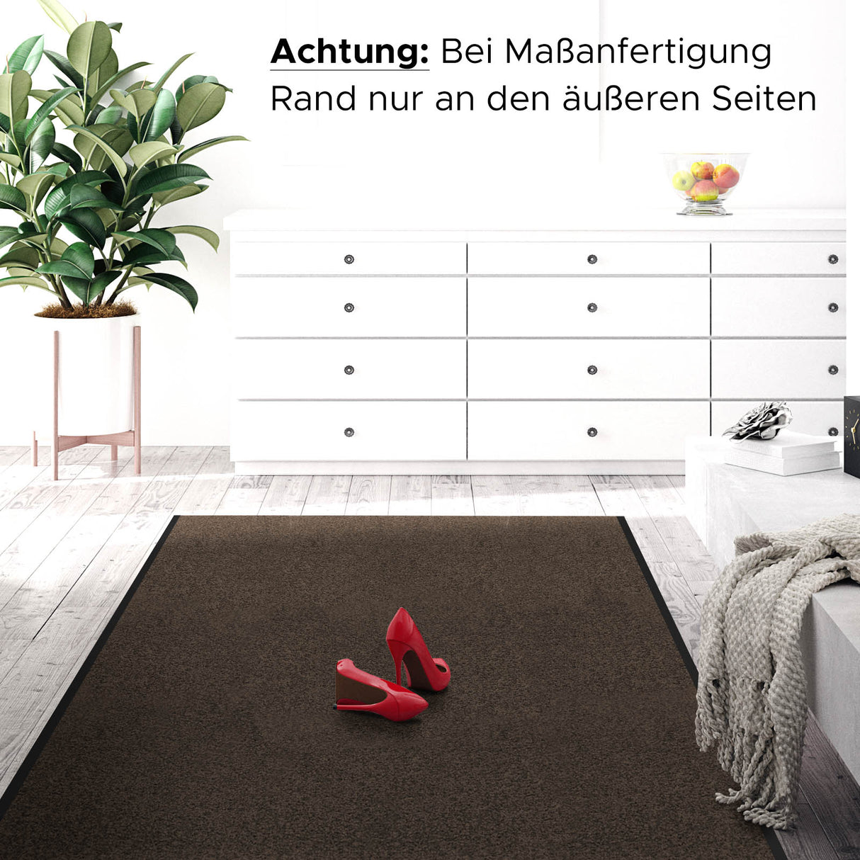 Schmutzfang Teppich Eingangsbereich | Braun