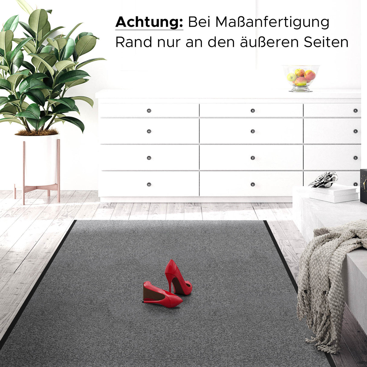 Schmutzfang Teppich Eingangsbereich | Grau