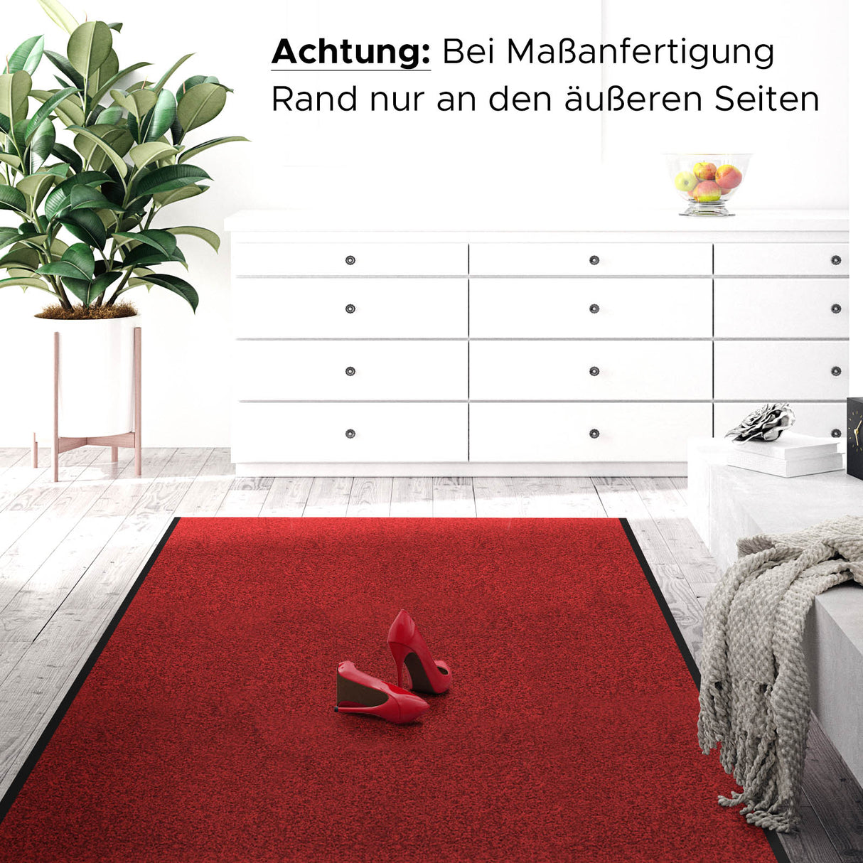 Schmutzfang Teppich Eingangsbereich | Rot