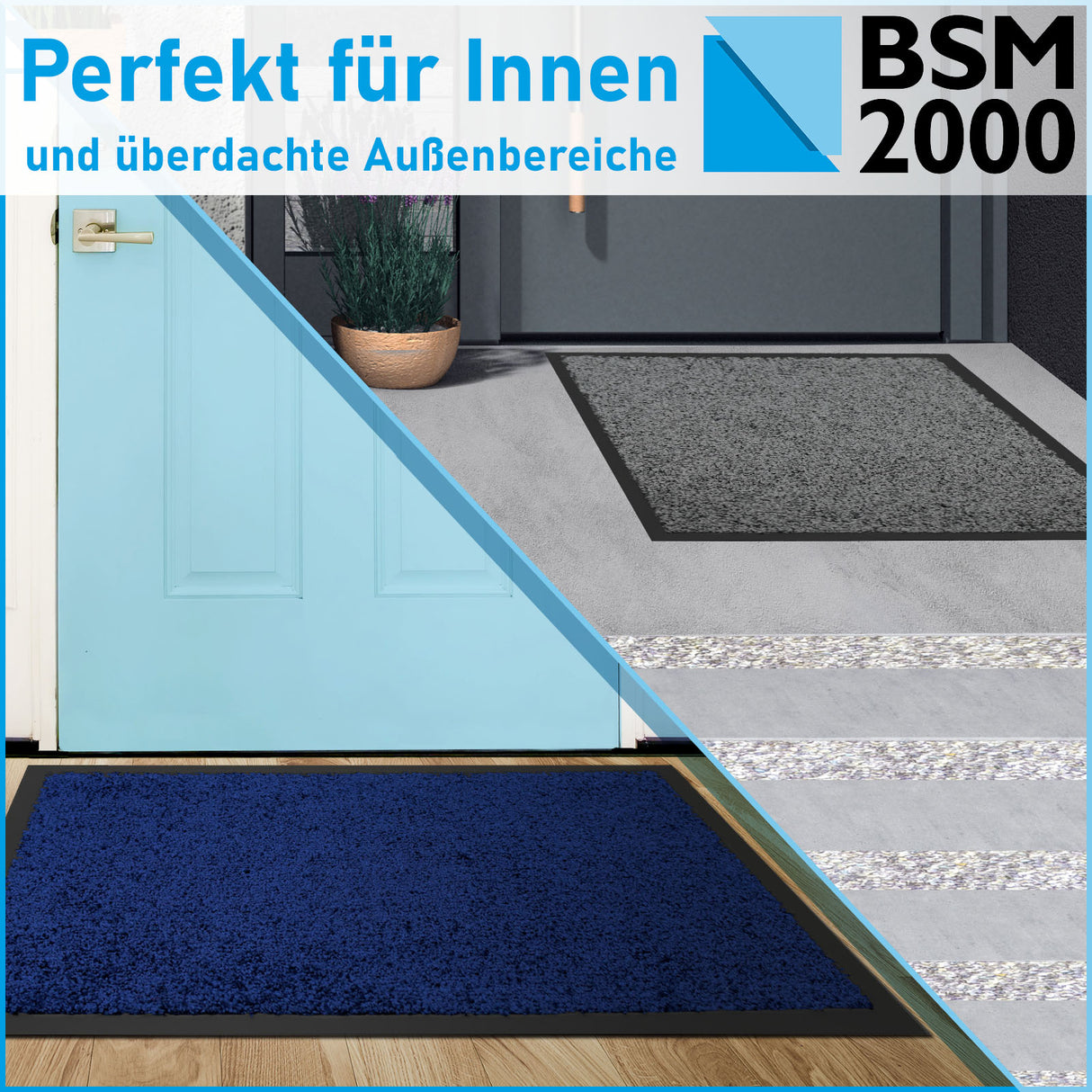 Schmutzfang Teppich Eingangsbereich | Türkis