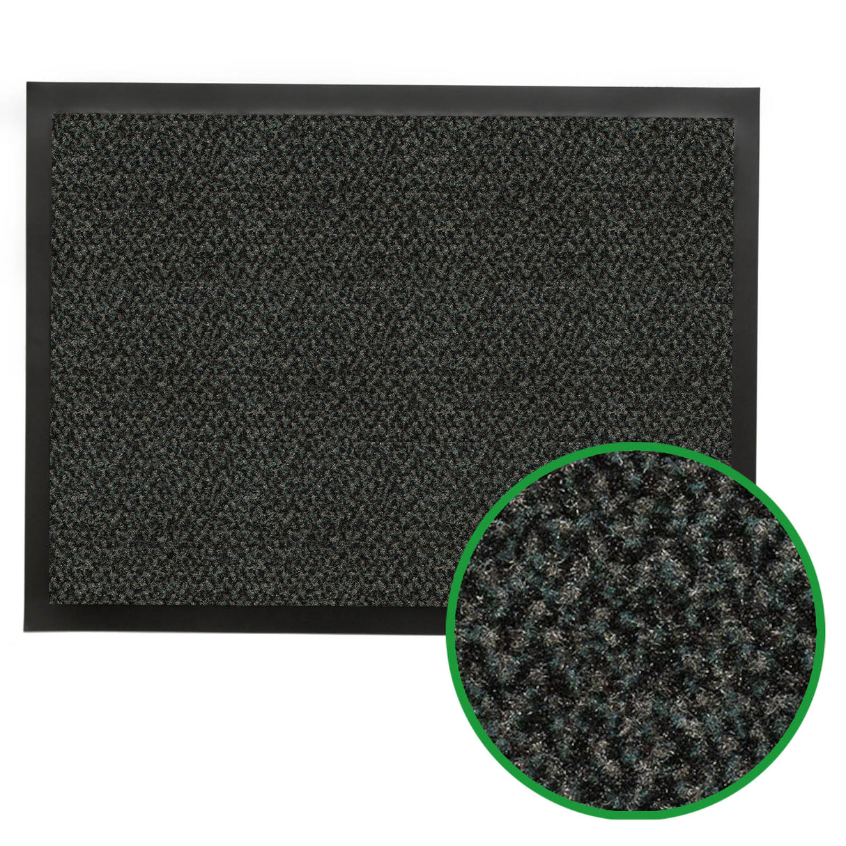 Fußmatte für Industrie und Gewerbe - mit Brandschutzklasse | Dunkelgrau
