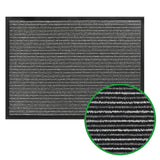 Schmutzmatte gestreift - Moderne Matte mit grauen Streifen