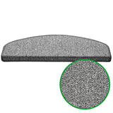 Stufenmatten GRANT - Viele Farben - 65x25cm - Halbrund | Grau