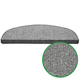 Stufenmatten GRANT - Viele Farben - 65x25cm - Halbrund | Grau