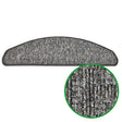 Stufenmatten Liam - 25x65 cm - Halbrund | Anthrazit