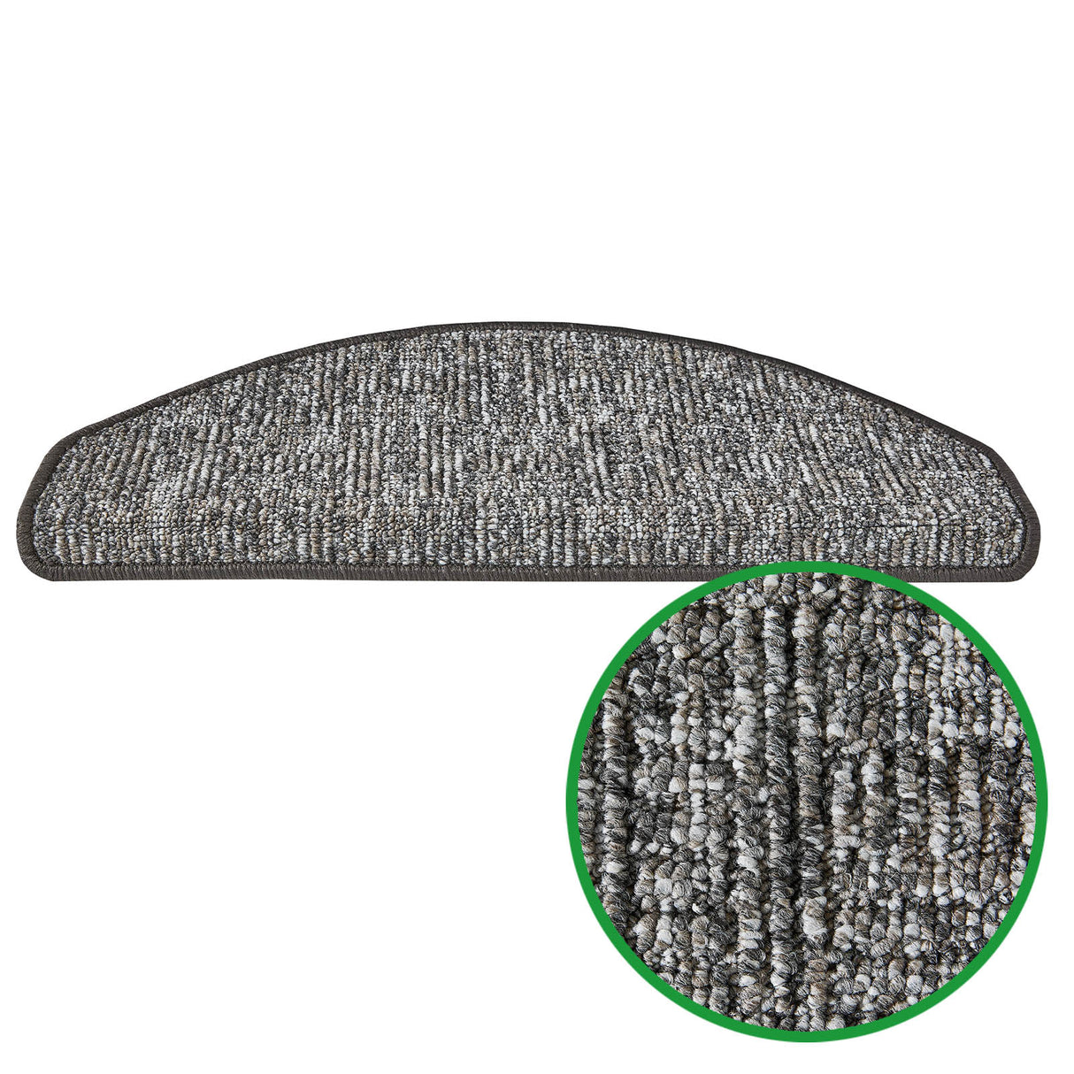 Stufenmatten Liam - 25x65 cm - Halbrund | Anthrazit