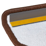 Stufenmatten Liam - 25x65 cm - Halbrund | Creme