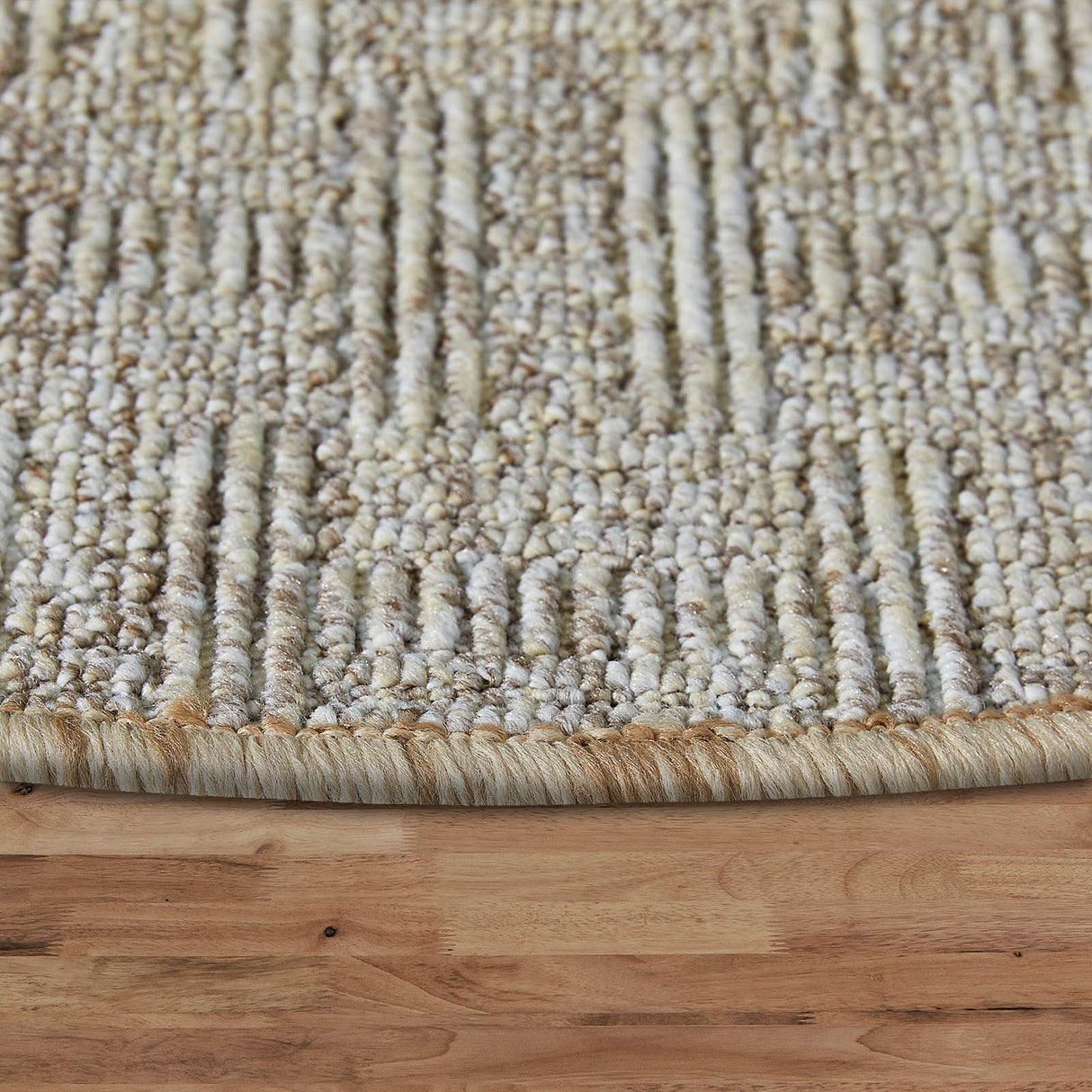 Stufenmatten Liam - 25x65 cm - Halbrund | Creme