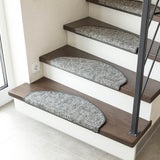 Stufenmatten Liam - 25x65 cm - Halbrund | Grau