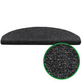 Stufenmatten REESE - robuste Textilfaser - Halbrund | Anthrazit