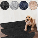 Stufenmatten REESE - robuste Textilfaser - Halbrund | Anthrazit