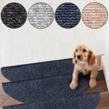 Stufenmatten REESE - robuste Textilfaser - Halbrund | Blau