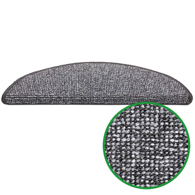 Treppenstufenbelag SEAN - Schlingenflor - Halbrund | Anthrazit