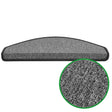 Stufenmatten Flachgewebe - 65x23,5 cm - Halbrund | Anthrazit