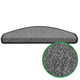 Stufenmatten Flachgewebe - 65x23,5 cm - Halbrund | Anthrazit