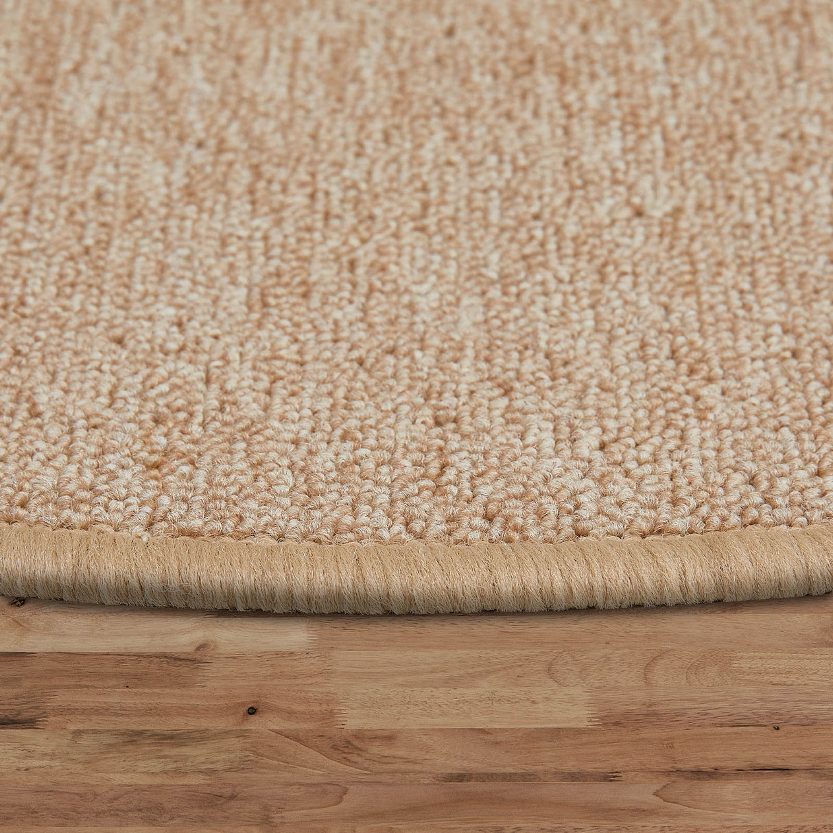 Stufenmatten Flachgewebe - 65x23,5 cm - Halbrund | Beige