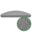 Stufenmatten Flachgewebe - 65x23,5 cm - Halbrund | Grau