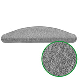 Stufenmatten Flachgewebe - 65x23,5 cm - Halbrund | Grau