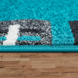 Tapis MAVI à bordure - motif moderne - disponible en 5 tailles