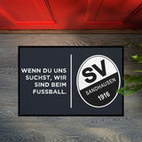 SVS FANMATTE - Wir sind beim Fußball | Anthrazit/Weiß