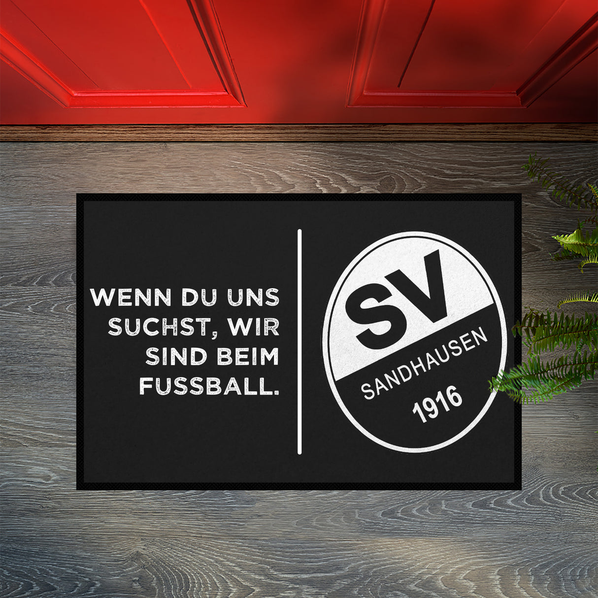 SVS FANMATTE - Wir sind beim Fußball | Schwarz/Weiß