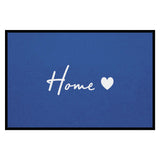 Fußmatte HOME STYLE - Design Home ♡ | Mittelblau/Weiß