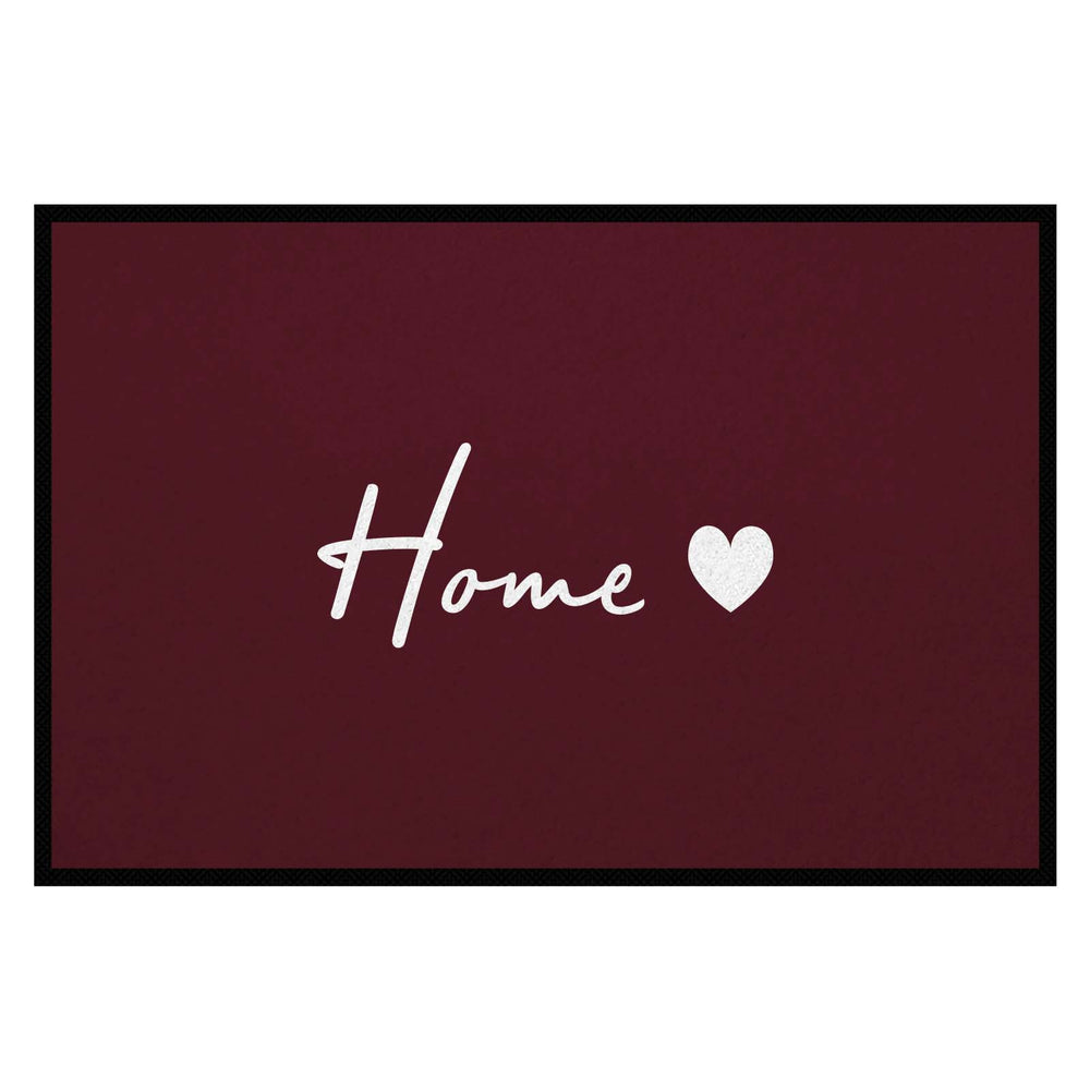 Fußmatte HOME STYLE - Design Home ♡ | Weinrot/Weiß