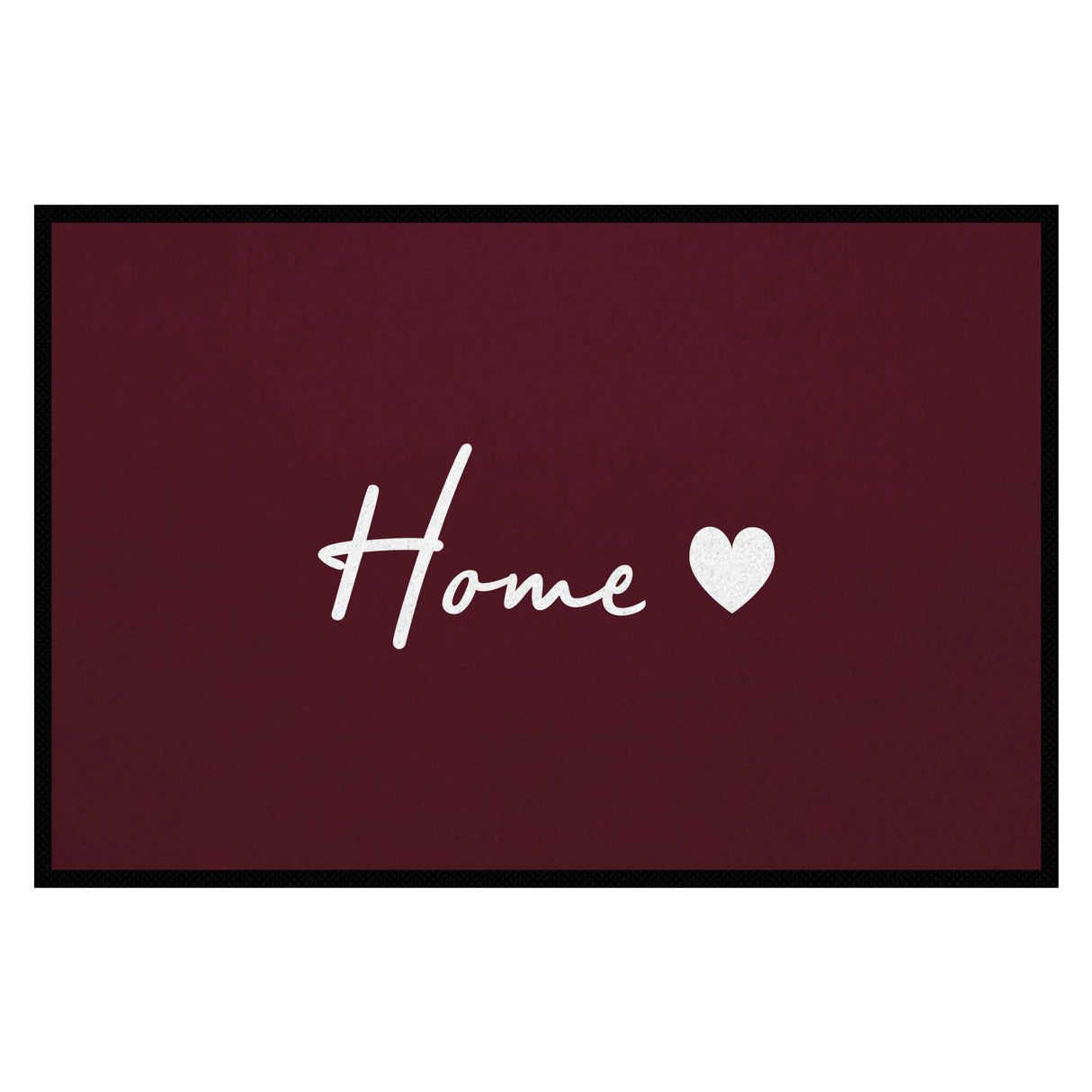 Fußmatte HOME STYLE - Design Home ♡ | Weinrot/Weiß