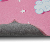 Kinderzimmer Teppich FLUFFY UNICORN - Rückseite